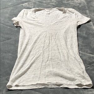 PINK Victoria's Secret White V-Neck Short Sleeve Tee